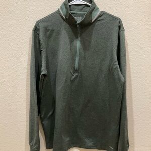 Motion Olive Green Quarter-Zip Pullover Long Sleeve New Without Tags